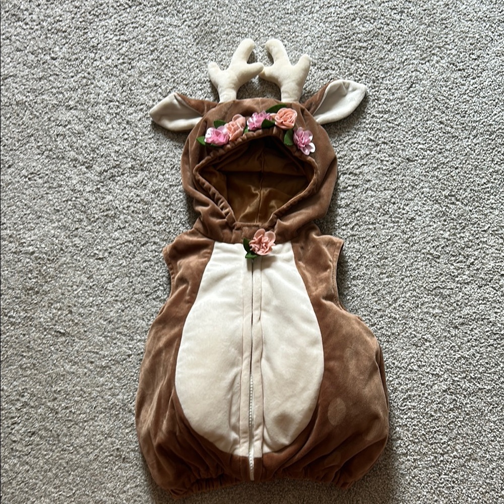Brown and Cream Reindeer Costume for Kids